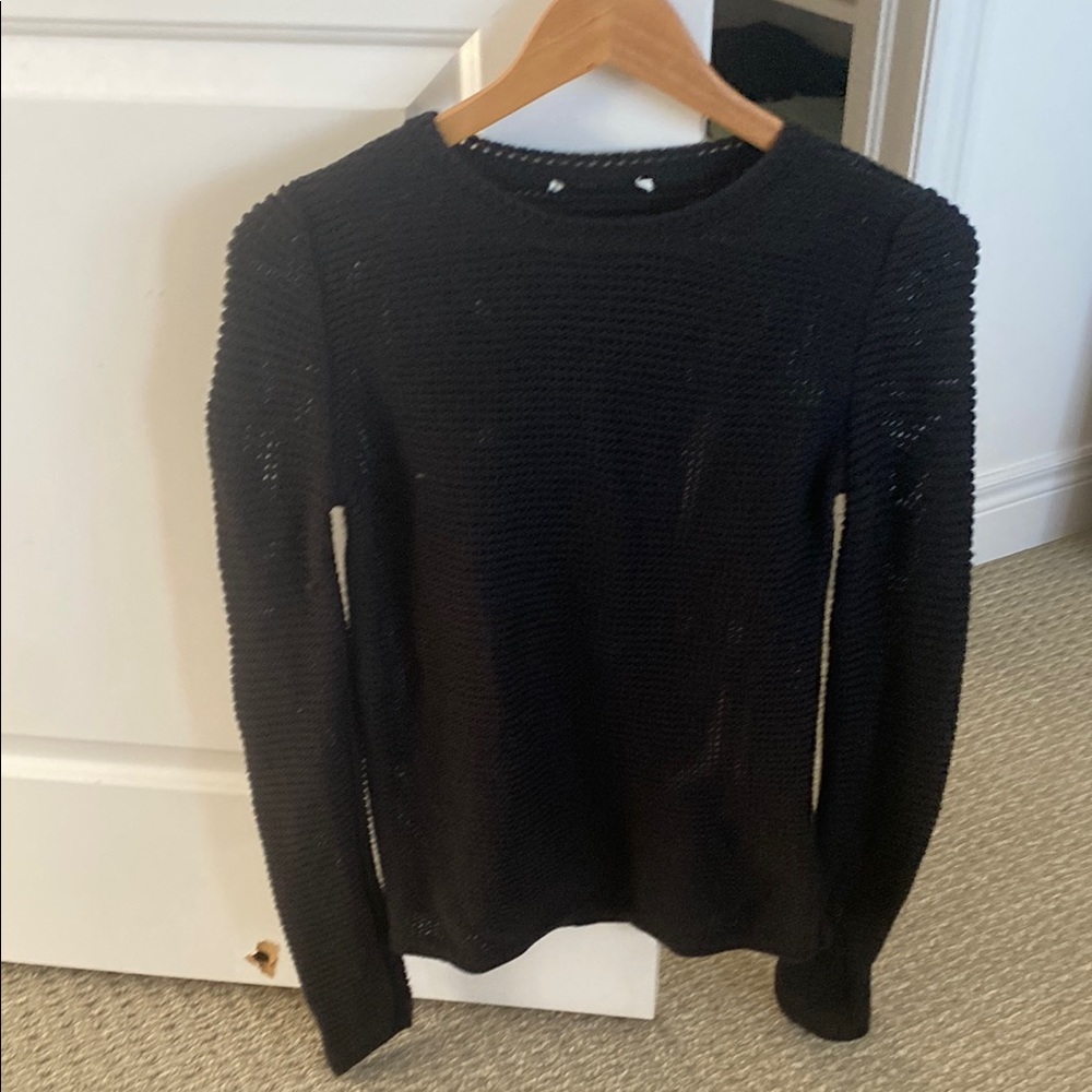 Everlane Cotton Open-Stitch Sweater